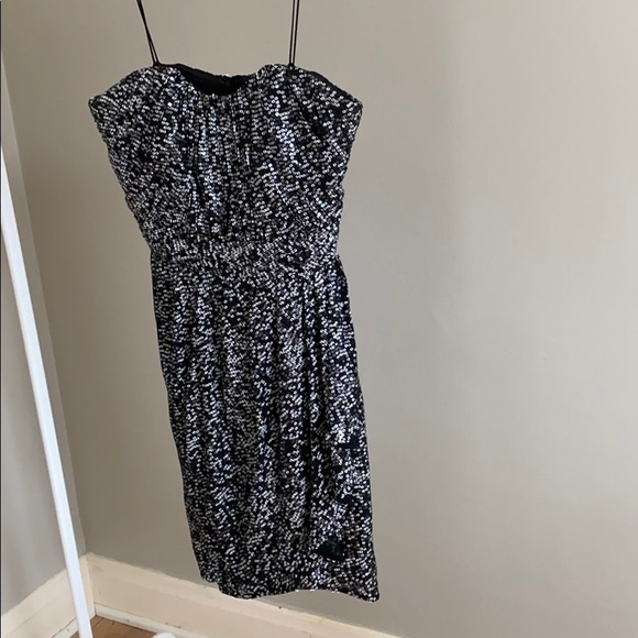 Badgley Mischka sequin strapless dress - Picture 3 of 10